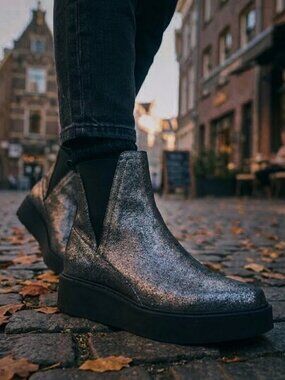 Musette Chunky Glitter Chelsea Boots 8
